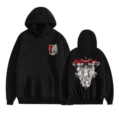 Men Women's Fleece Hooded Attack On Titan Anime Printed Spring Autumn Pullover Sweatshirt Fashion Hoodie Casual Hip Hop New Men Tracksuit Streetwear