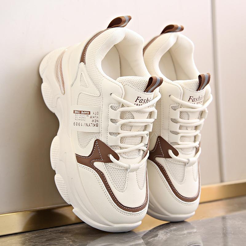 Small dad shoes women's versatile fried street 2025 new spring and autumn platform casual shoes Internet celebrity explosion