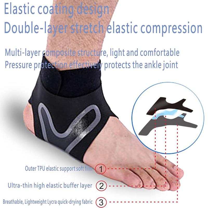 1 Sets Sport Ankle Stabilizer Brace Compression Ankle Support Tendon Pain Relief Strap Foot Sprain Injury Wraps Running Basketball