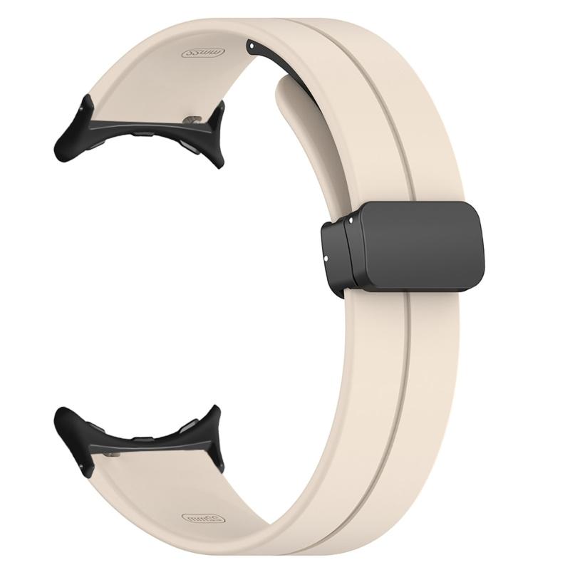 Suitable for Pixel Watch 2 Smartwatch Adjustable Fashion Silicone Belt Wristband Magnetic Bracelet Waterproof Soft Strap