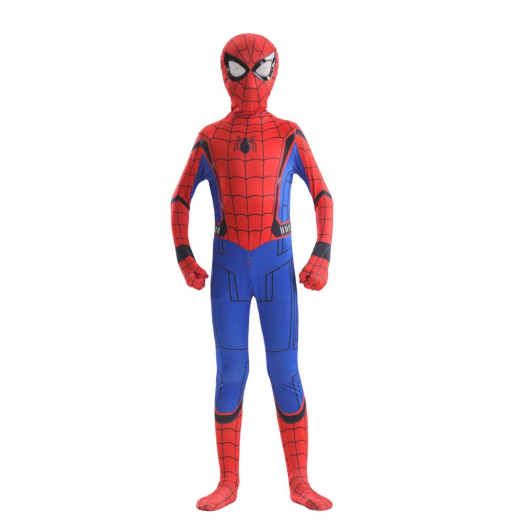Full Body Superhero Style Bodysuit for Adults and Kids with Mask and Gloves for Cosplay Events Halloween Parties Role Play Activities