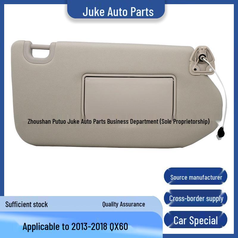 Fits 13-18 Infiniti QX60 Sun Visor, Beige, Right Side, Part 96400-9PB0A