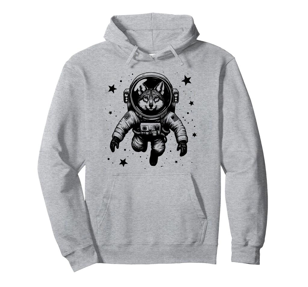 Jackal Dad Mom Space - Astronaut Jackal Hoodie