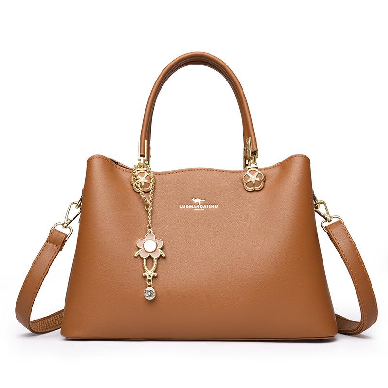 

Эта сумка большой вместимости — стильный, универсальный и нишевый подарок для женщин жёлтый/коричневый