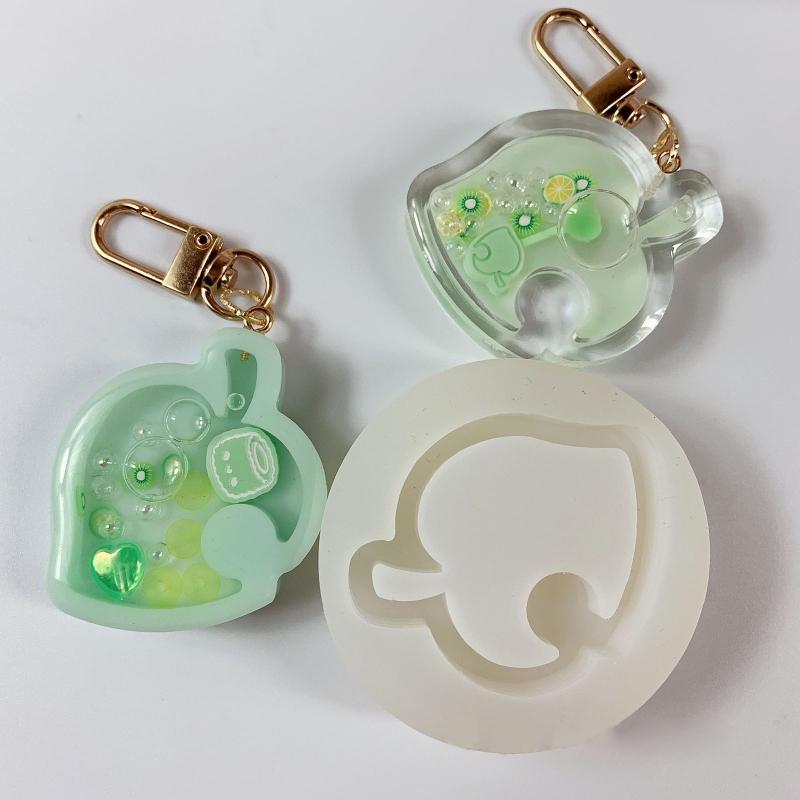 Keychain Pendant Quicksand Molds Silicone Accessories Mold Liquid Sand Ornaments Mould Practical Jewelry Making Tool