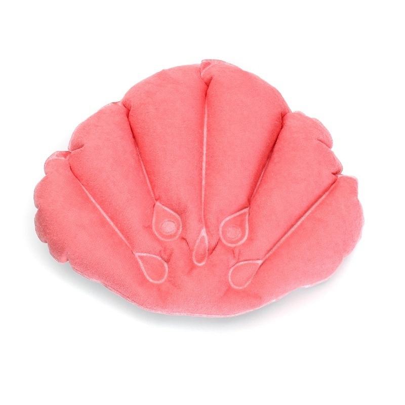 New Bathroom Products Home Spa Inflatable Bath Pillow Cups Shell Shaped Neck Bathtub Cushion Random