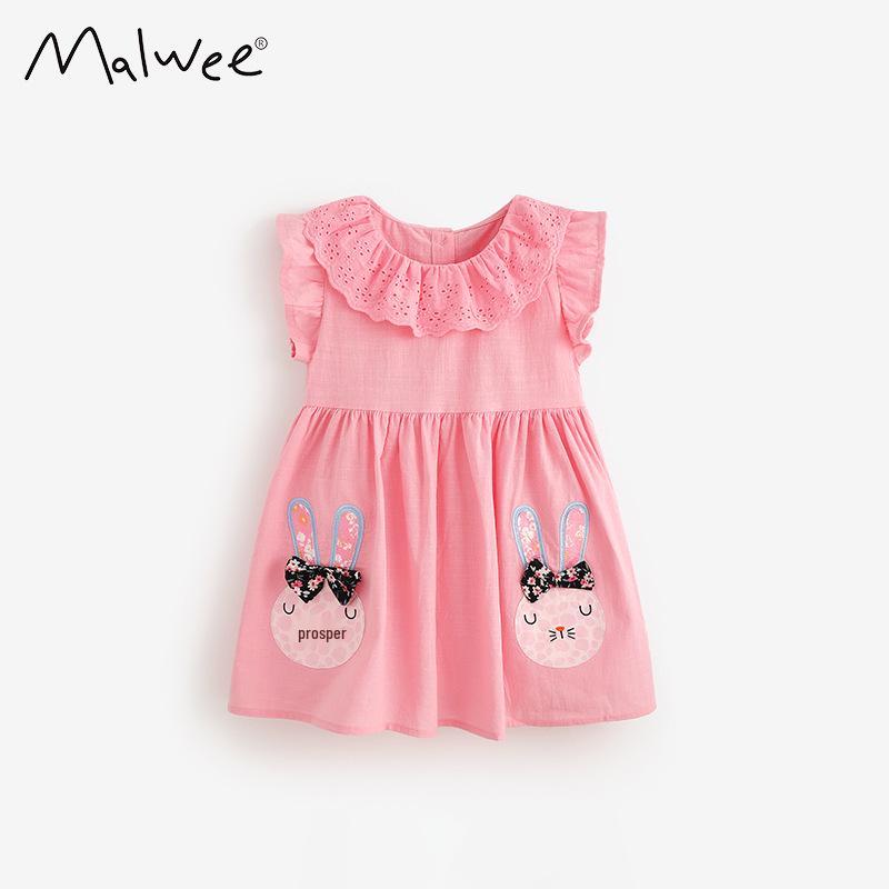 Летнее платье-принцесса для девочек Malwee: Стильная повседневная юбка в европейско-американском стиле Size 150