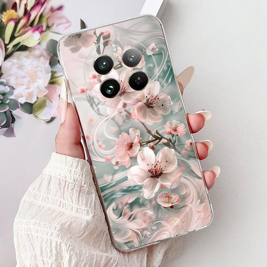 For Realme 12 Pro Plus Case RMX3840 Cute Cat Lucky Koi Painted Cover Soft Slim Phone Case For Realme 12 Plus Realme12 Pro+ Shell