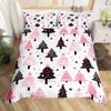 Cartoon Santa Claus Down Comforter Set Bedding Set 3-piece Duvet Cover Set