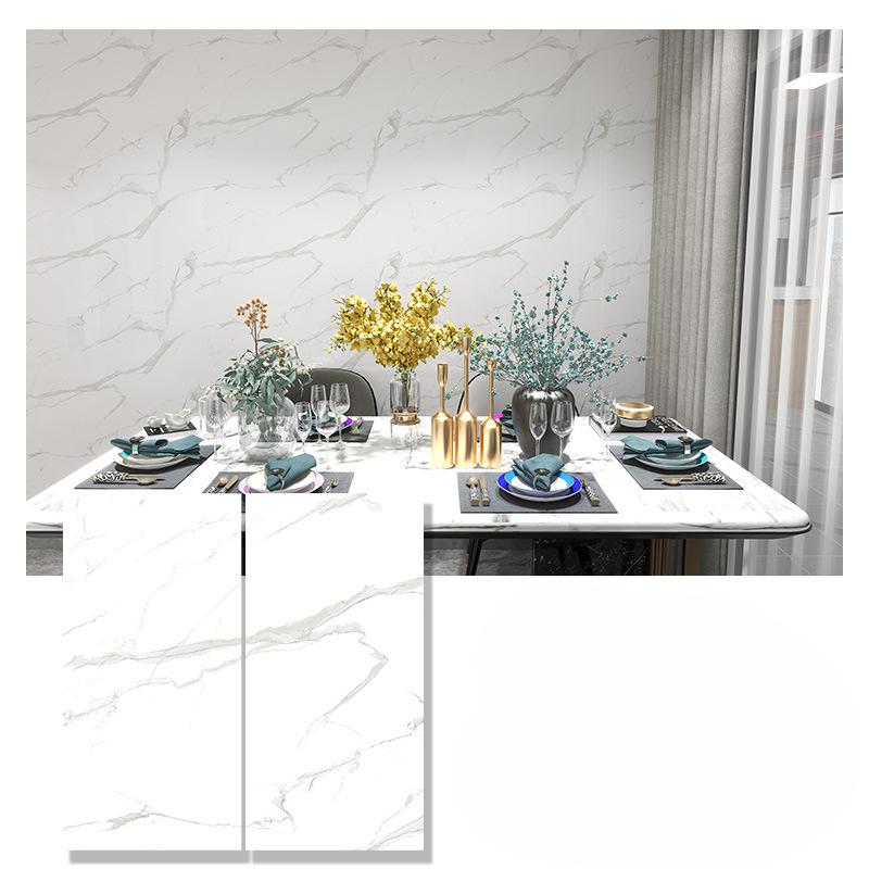 Marmură Bucătărie Film rezistent la ulei Sobă impermeabilă rezistentă la umiditate Tapet autoadeziv Blat Renovare dulap autocolant gresie