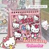 Hello Kitty 2026 Desk Calendar Cartoon Sanrio Plan Message Desktop Ornaments Weekly Plan Book Stationery Office Supplies