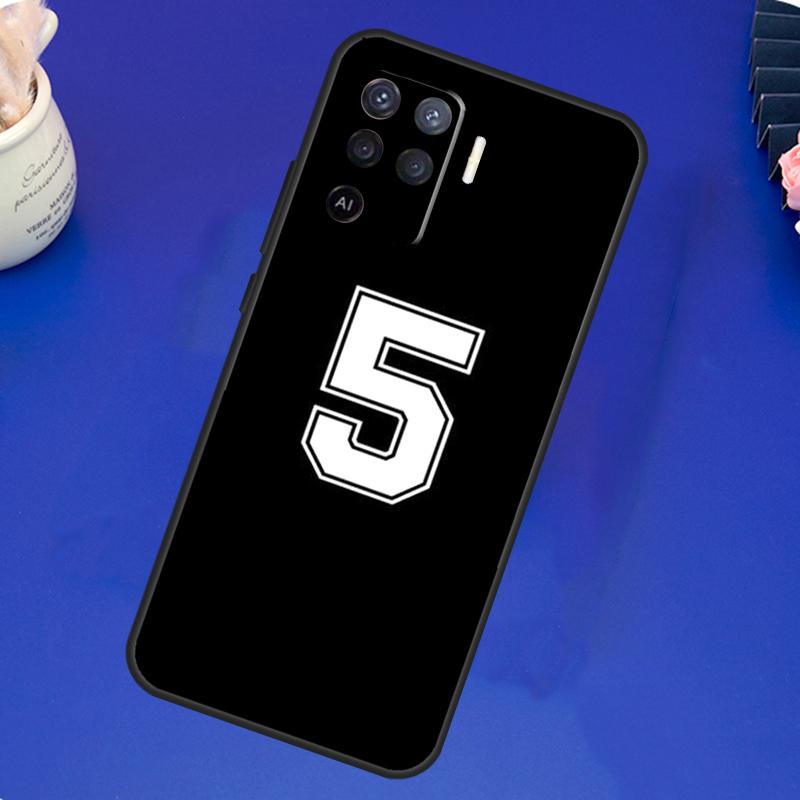 Custom Football Lucky number Case For OPPO A17 A57 A77 A78 A15 A16 A52 A72 A76 A96 A74 A94 A5 A9 A31 A93 A54S A53S A57S