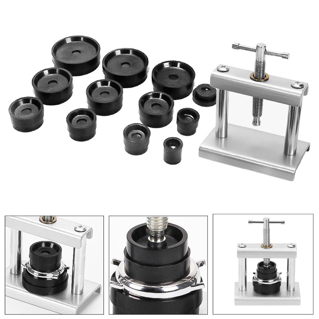 1 Watch Press Repair Tool Kit Back Case Closer Fitting Dies Watchmaker Metal Construction