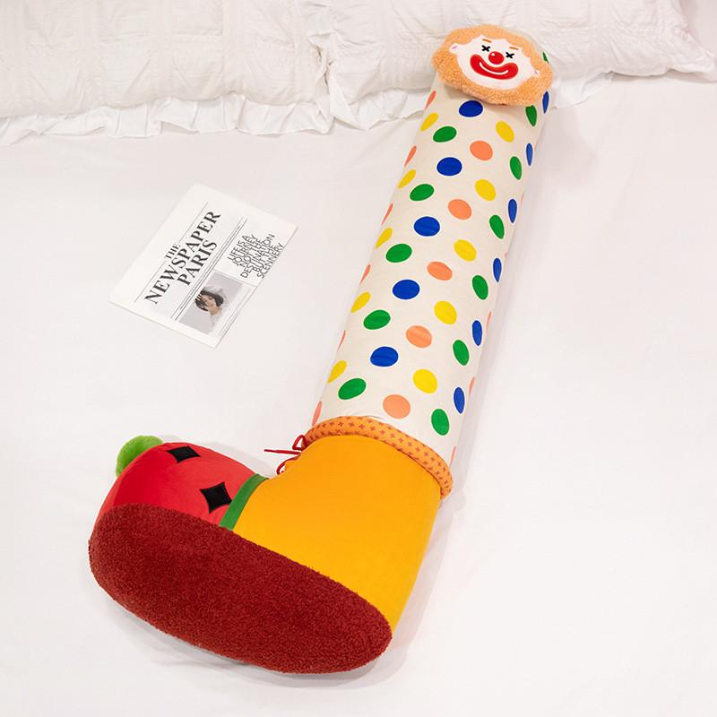 

Plush Clown Shoes Toy Bed Backrest Long Pillow Room Decoration Holiday Gift 95cm белый