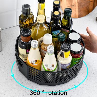 Versatile Seasoning Rack 360 Degree Rotating Great Non-Slip Turntable Spice Rack ARI
