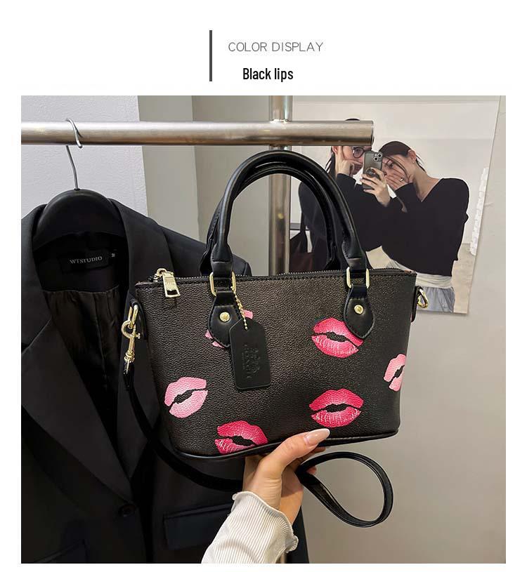 2025 Trendy Women's Crossbody & Shoulder Tote - Simple Print, PU Texture