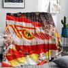 Union Berlin Logo Aufgedruckte Flanelldecke, weicher Überwurf für Schlafzimmer Sofa, waschbar, Fanartikel, tolles Geschenk.