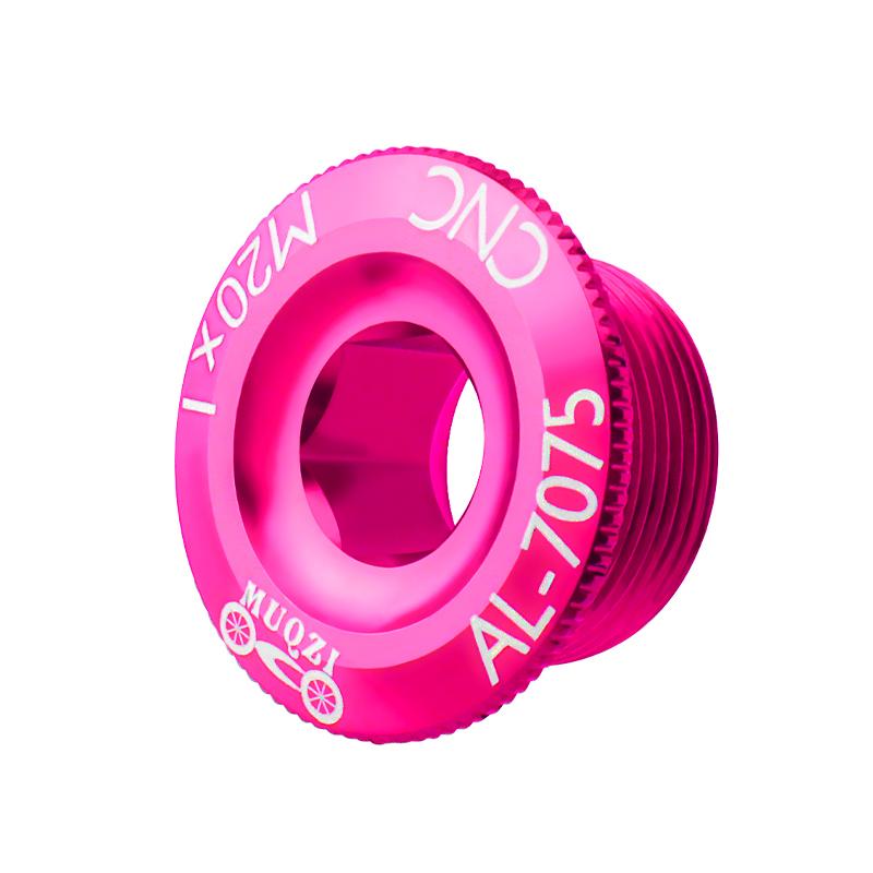 Kurbelabdeckung Schraubkappe M20 MTB Kurbelgarnitur Kurbelabdeckung Aluminium Rennrad Zubehör 10 Farben