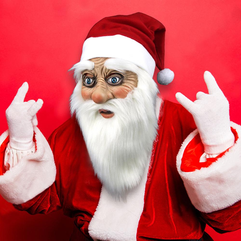 Blue Eyed Santa Claus Latex Mask