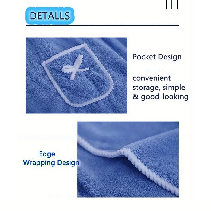 Plus Size Women's Wearable Shower Skirt,Women's Coral Fleece Wearable Bath Skirt Towel, Absorption Water Quick Drying Salon Spa Sauna Wrap Robe