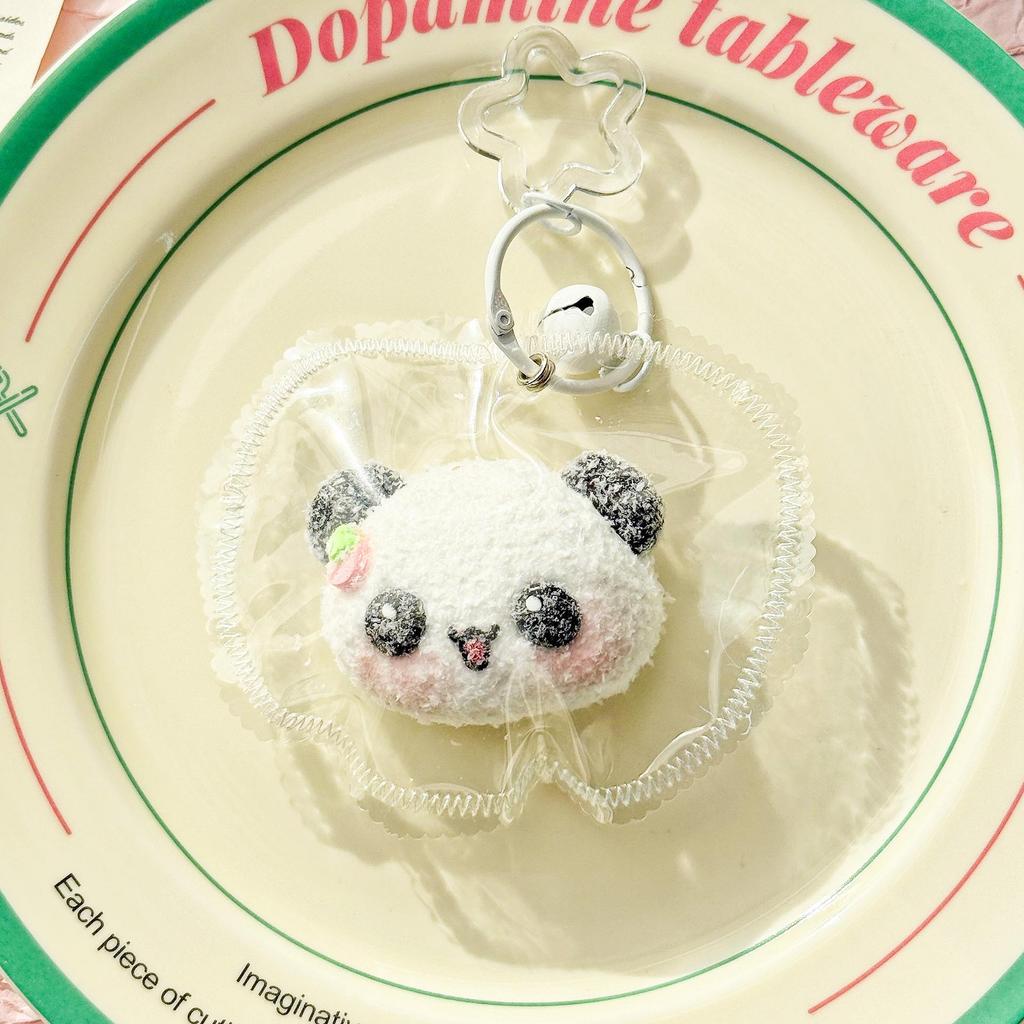 Silicone Animal Head Pendant Pinch Toy - Vintage Cream Clay Decompression Accessory