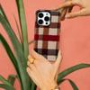 Rustic Plaid Woven Phone Case for IPhone 17 16 15 14 13 Pro Max Plus for Magnetic Single Double-layer Tough Case