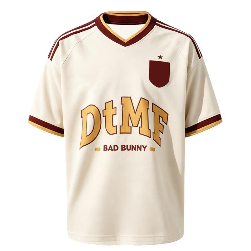 DTMF Bad Bunny Loose 2026 Jersey Men's Short Sleeve Quick-Drying Breathable Summer Sports Unisex Comfortable Fit Tee Sportswear