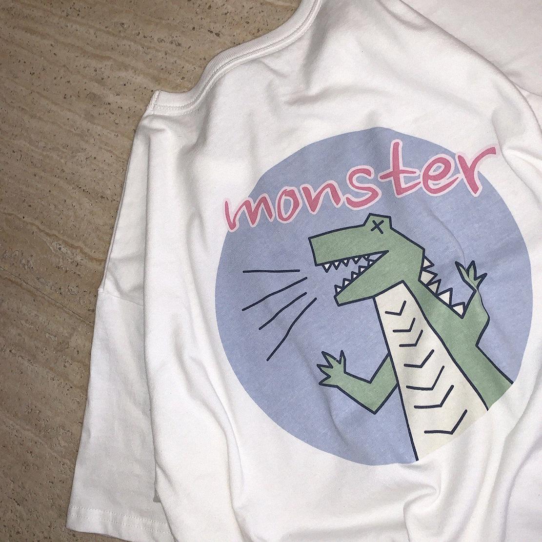 

White Korean Style Women s Loose Fit Round Neck Short Sleeve T-Shirt - Summer 2025 3X-Large