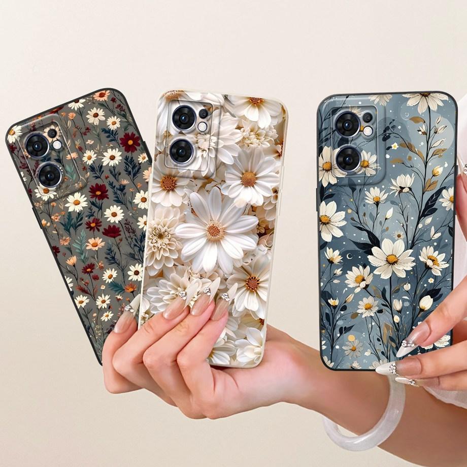 New Fashion Painting Phone Case For Oppo Find X5 Lite FindX5 X5 Pro Funda Soft Matte Silicone Bow Pattern Cartoon Cat Covers