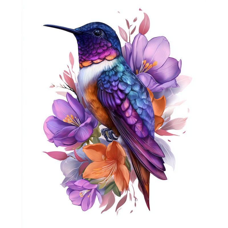 

GATYZTORY Oil Paint By Numbers Frame Coloring By Numbers Flowers And Birds DIY Set Home Garden Picture Drawing Personalized Gift 30x20cm no frame