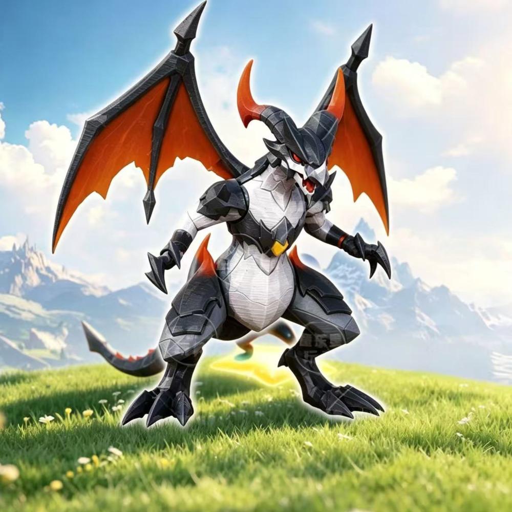 New Aniimo World Same Game 3D Figures Angel Yeah Quenched Blade Mantis Frost Wolf Flame Armored Dragon Figures
