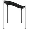 VidaXL Auvent anthracite 2x2,3 m 180 g/m² tissu et acier, belvédère, gazebo, tente de réception, belvédères, gazebo de 362392
