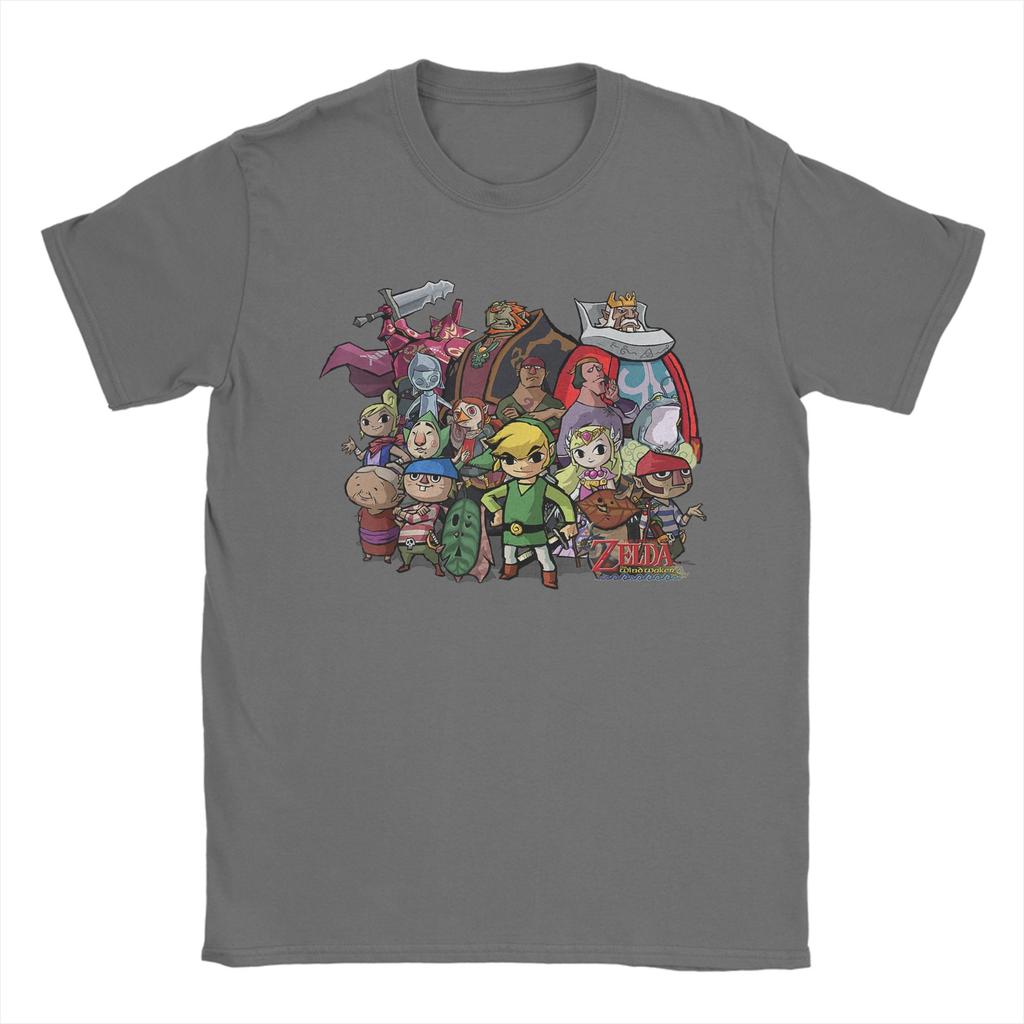 Zeldas The Windwaker Group Shot T Shirts Unisexs 100 Cotton Funny TShirt Crewneck Tee Shirt Short Sleeve Clothes Birthday Gift