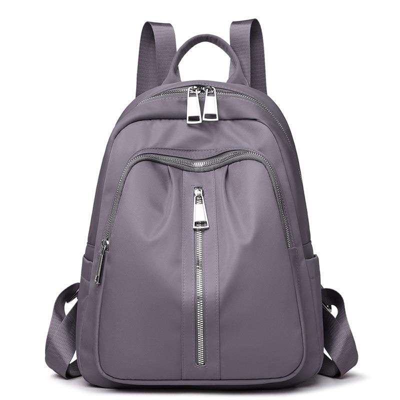 Women s Nylon Backpack Solid Color Lightweight Backpack