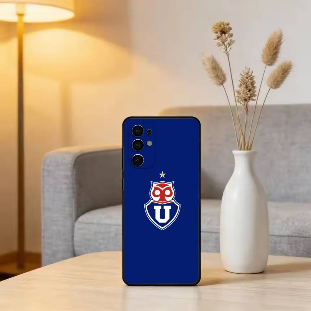 U de Chile Phone Case Black Silicone Soft For Samsung S25,S24,S21,S22,S23,S30,Ultra,S20,Plus,Fe,Lite