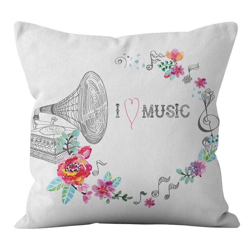 New Digital Printing Spring Theme Pillow Cover Home Sofa Pillow Cushion Cover