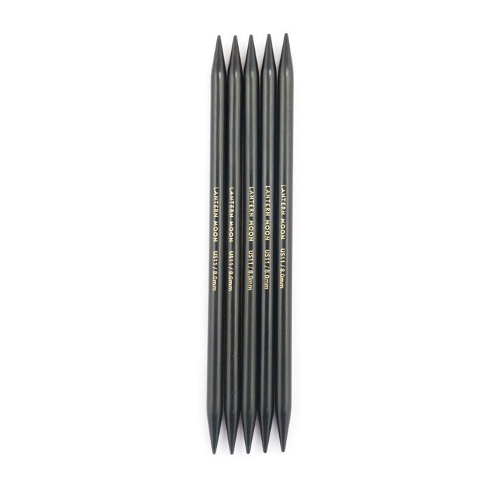 Aiguilles double pointe KnitPro en ébène 15cm 8mm - 350014
