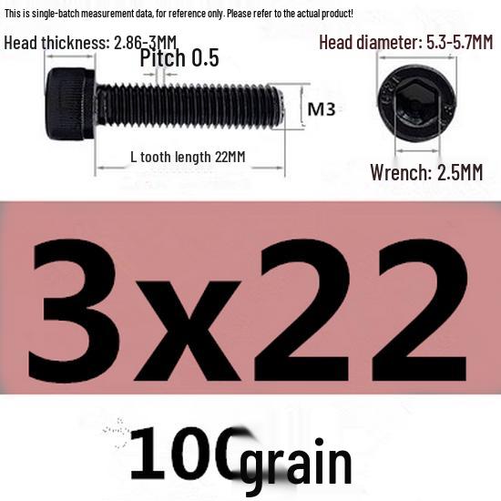 High-Strength Grade 12.9 Internal Hex Head Screws M1.4-M20