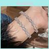 Geometric Silver Zirconia Open Cuff Bracelet For Fashionable Workwear
