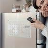 1pc-Flat Board Transparent White Acrylic Magnetic Refrigerator Sticker. Including 6 Magnetic Marker pens,Record Daily Plans