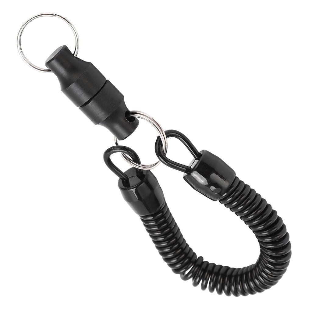 Magnet Clip Metal Fishing Net Magnetic Release Holder Retractor Hanging Buckle with Lanyard