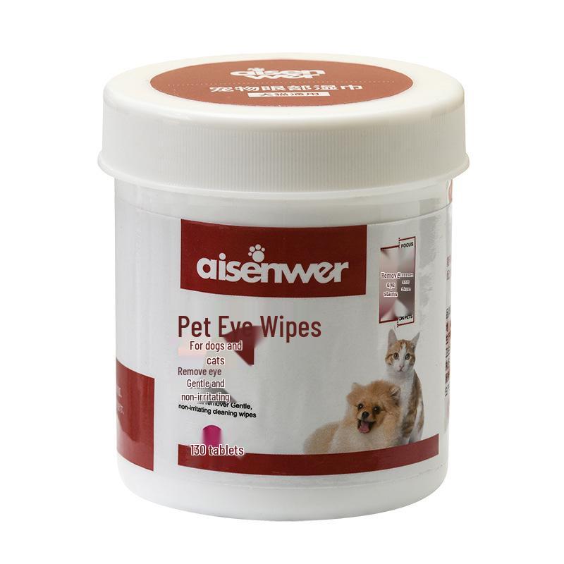 Pet Wet Wipes: Universal for Cats & Dogs, Eye & Ear Cleaning, Tear Stain Remover with Antibacterial Eye Cleaning Brush