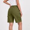 Women’s Loose Fit Outdoor Cargo Shorts with Multiple Pockets Relaxed Mid-Length Utility Shorts for Summer Sports Hiking