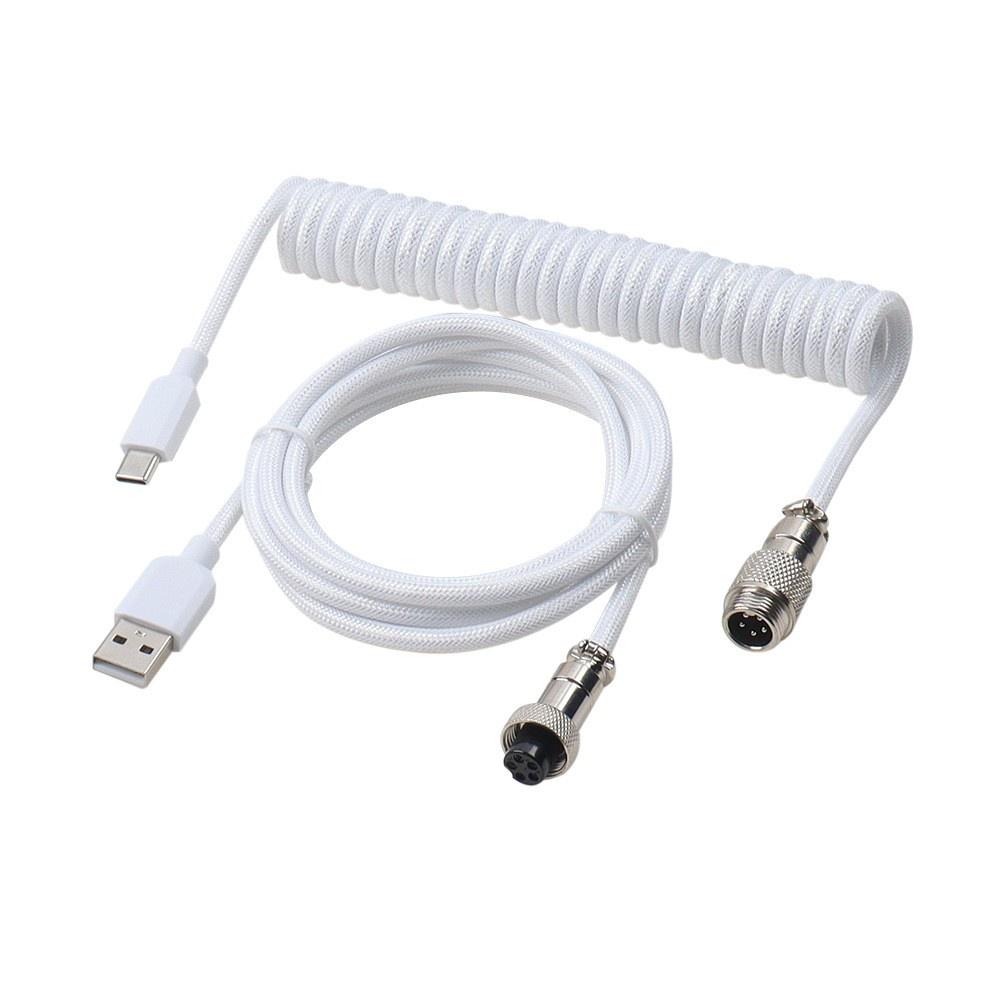 

Keyboard data cable-GX12 spring cable white