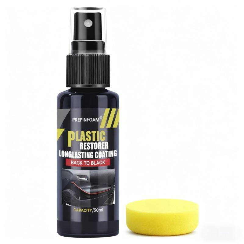Automotive Plastic Repair Agent Restores Black Luster Refurbishes Plastic Leather Instrument Panels
