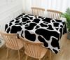 Farm Animal Cow Print Rectangle Waterproof Tablecloth Holiday Party Decorations Farmhouse Kitchen Dining Tablecloth Party Decor