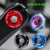 M18/M19/M20 Cranks Screw CNC Aluminum Alloy Crankset Arm Bolt Crankset Cover General Cycling Accessories