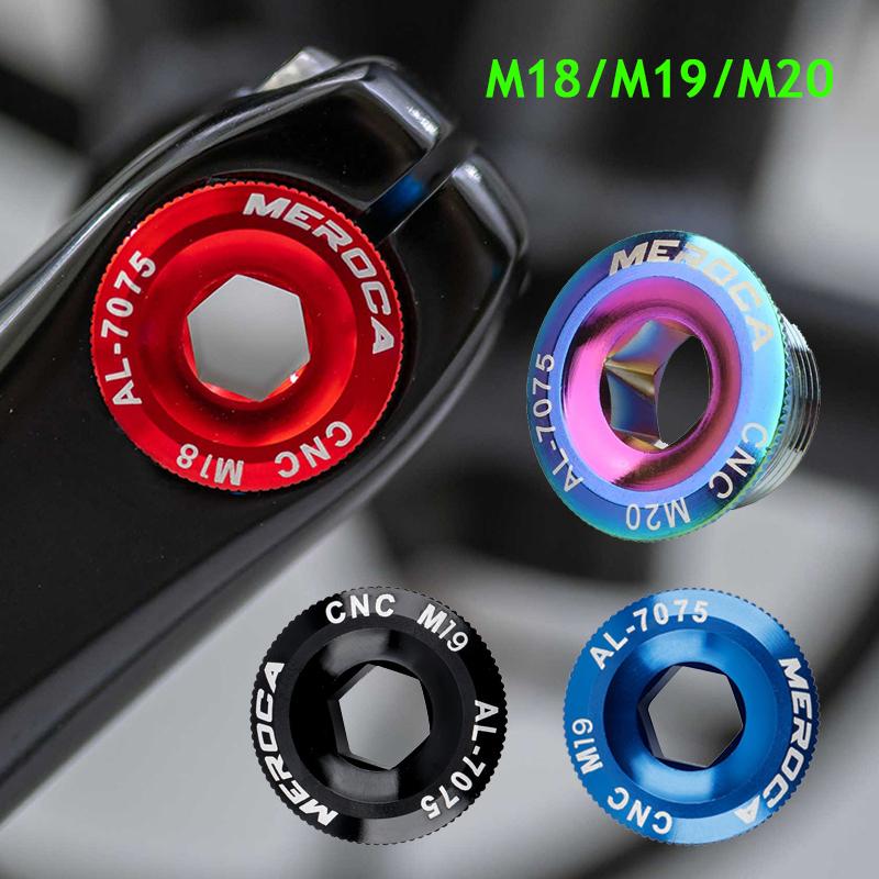 M18/M19/M20 Cranks Screw CNC Aluminum Alloy Crankset Arm Bolt Crankset Cover General Cycling Accessories