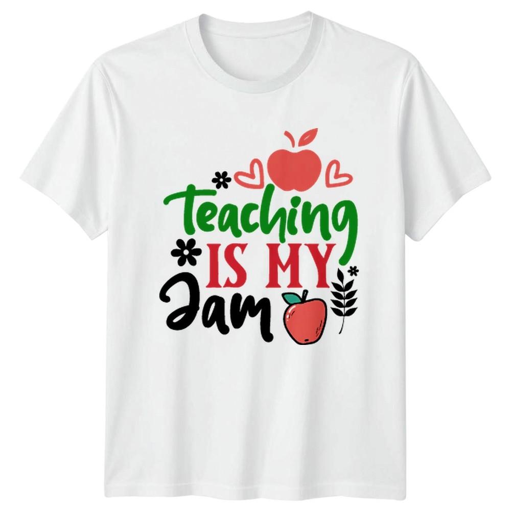 Teaching Is My Jam Unisexs TShirt School Teaching Fathers Day Gift For Her S