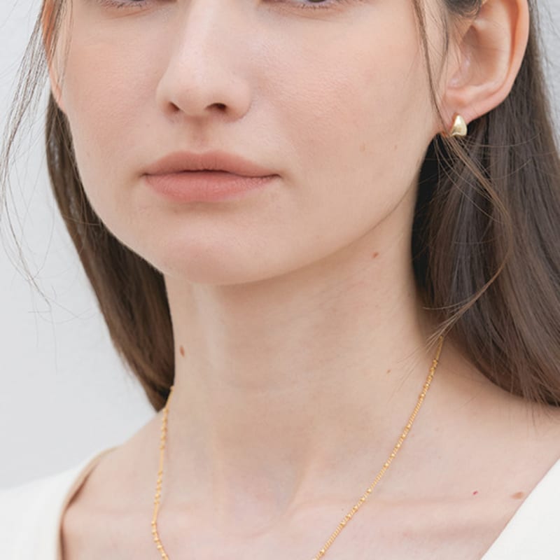 

halden slim 5 circle set necklace (N016_gold) gold